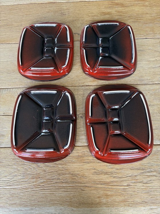 Image 1 of Vintage Duitse Fondue borden