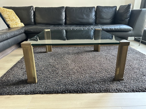 Brutalist coffee table by Peter Ghyczy