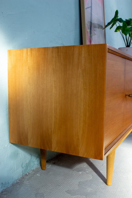Image 1 of Vintage sideboard, chest of drawers, lowboard, teak, walnut, Danish Mid Century