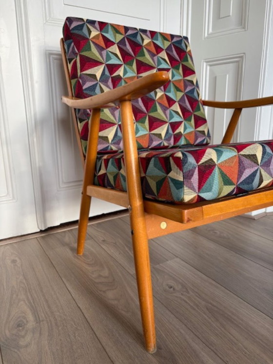 Image 1 of 2 Vintage Fauteuil Ton jaren 50-60's