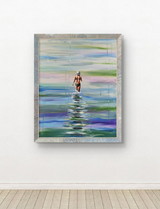 Della CAMILLERI - Water 2 - Artist's Painting – schilderijen tekeningen, Canvas (photo 2 of 9)