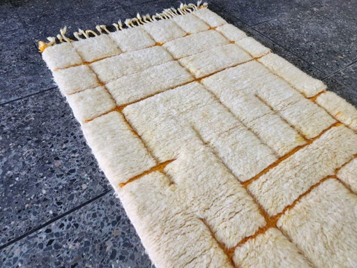 Tapis Beni Ouarain en laine authentique 250cmx100cm