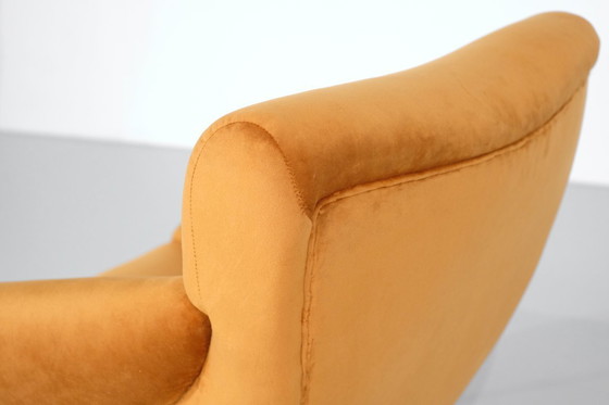 Image 1 of Pair of fabric armchairs, Italy, 1960s.