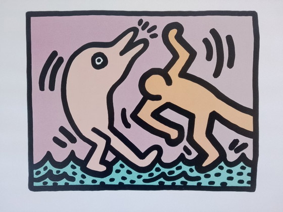Image 1 of Keith Haring, sin título, 1987, litografía