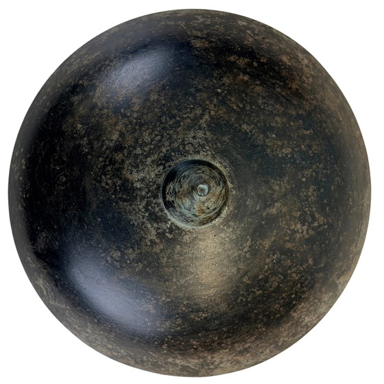 Par de vasijas indias de bronce con tapa y pátina oscura, circa 1920–1960 – Objetos decorativos, Bronze (photo 9 of 11)