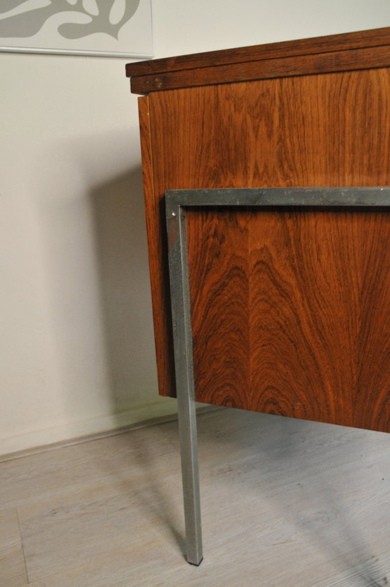 Image 1 of Bernina Favorit Mobili per cucire - Mobile in teak vintage degli anni '60/'70 mobile per giradischi