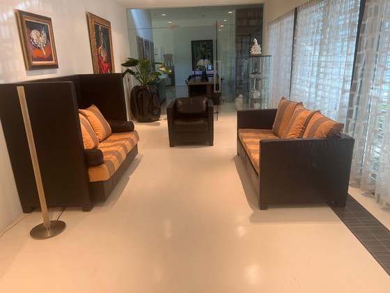 Image 1 of De Sede Low Sofa: Part of 3-Piece Sofa Set