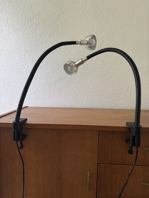 Paar scharnierende lampen van Valenti, Italië, jaren 1970
