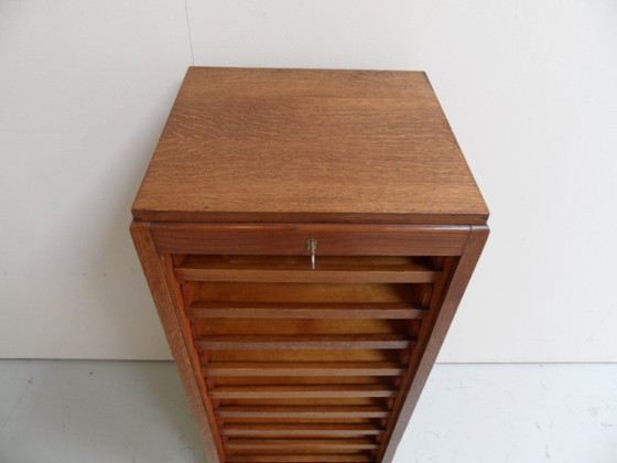 Image 1 of Vintage roller shutter cabinet with drawers