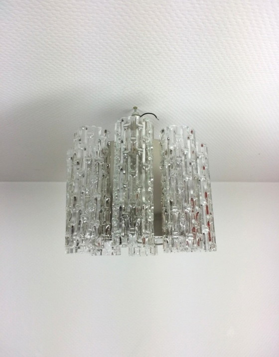 Image 1 of Doria leuchten vintage plafondlamp glas