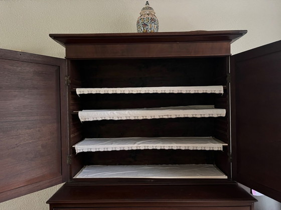 Image 1 of Mobiletto da scrittura georgiano in mogano cubano