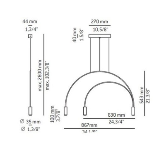 Image 1 of VOLTA HANGLAMP ZWART / ESTILUZ