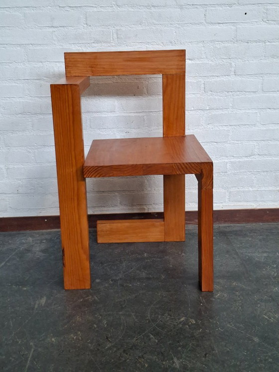 Rietveld Steltman Chair – Gerrit Rietveld, Stoelen / fauteuils, Wood, Vintage (photo 9 of 9)