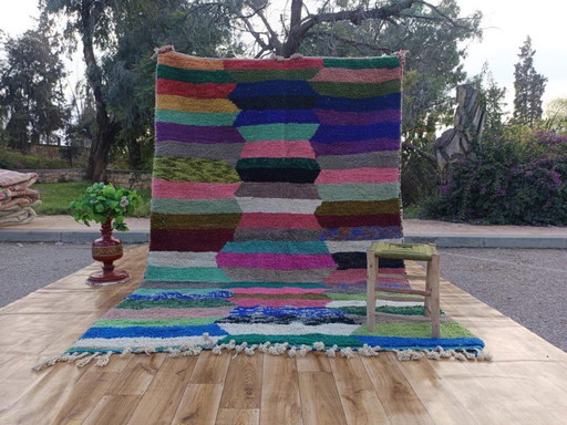 Tapis berbères veelkleurige en laine 350cmx200cm