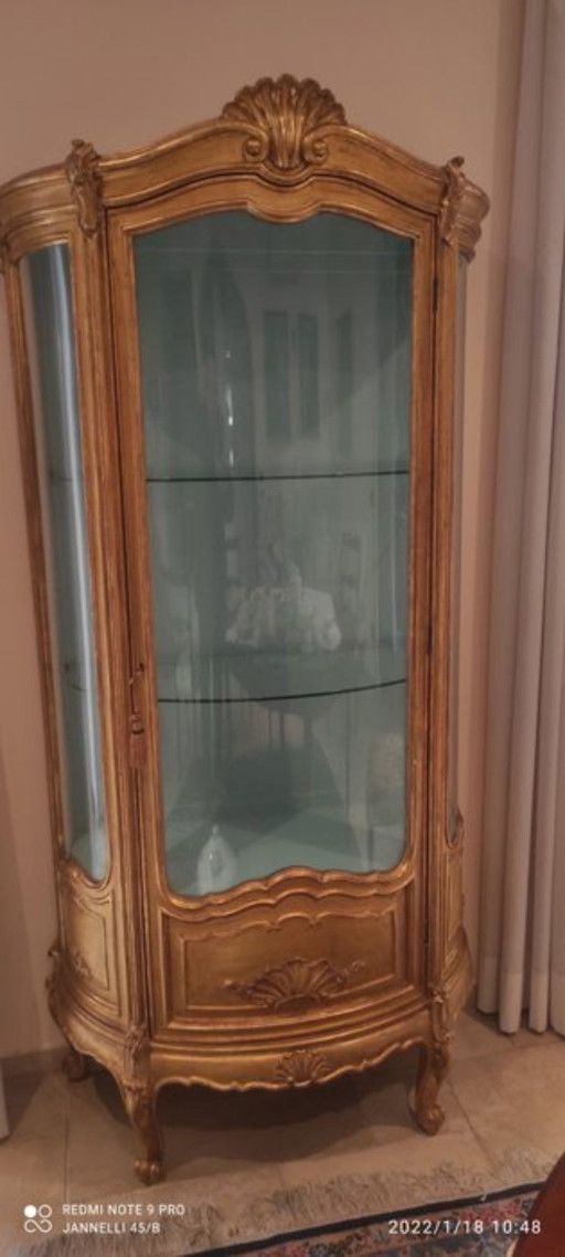 Vetrina - Luigi XIV - Dorato, Legno, Vetro - Prima metà del 18° secolo