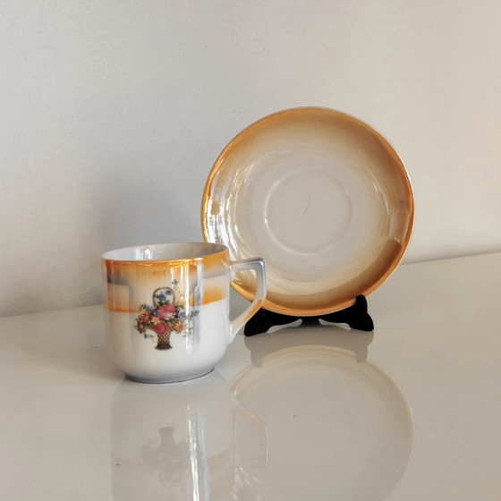 Image 1 of ART DECO COFFEE SET - SIX CUPS