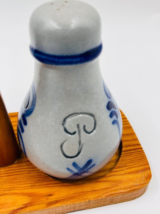 Image 1 of Set de poivre et sel en grès d"Alsace