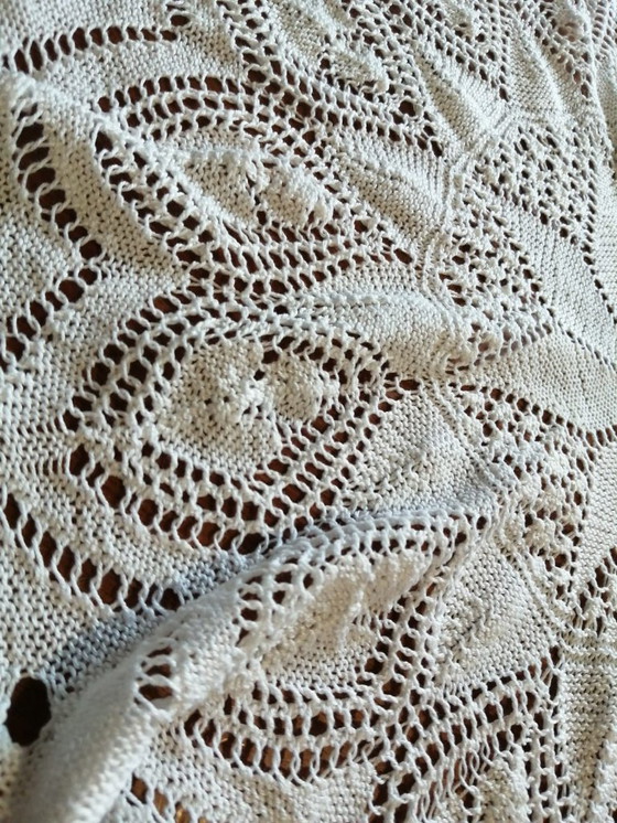 Image 1 of Centrino pizzo, lavorato a mano diametro 50 anni 40’ Italia