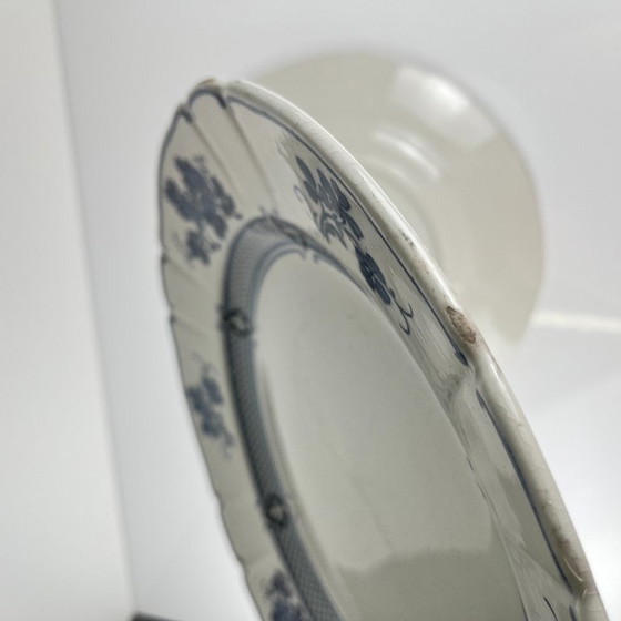 Image 1 of Ronde Terre de Fer KG Lunéville schaal, model "Jane", blauw, 1890-1915