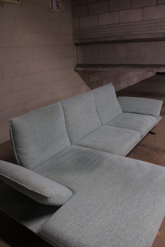 Designer Hoekbank Met Chaise Lounge - Lichtblauw – enzo luca, Hoekbanken, Cotton (photo 4 of 5)