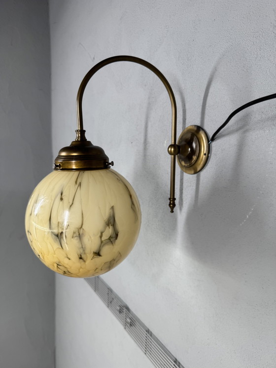 Image 1 of Suggestiva lampada da parete vintage marmorizzata di AGI Verlichting (Almelo)