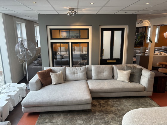 Image 1 of Minotti Alexander modular corner sofa in fabric Cat. G Ayala sabbia