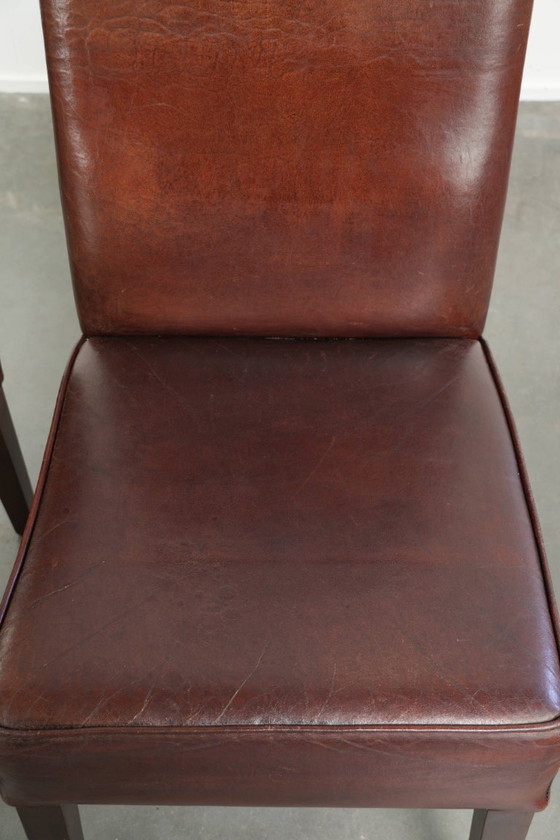 6x Bonitas Y Cómodas Sillas de comedor De Piel De Oveja De Estilo Inglés – Leather, Klassiek (photo 8 of 15)