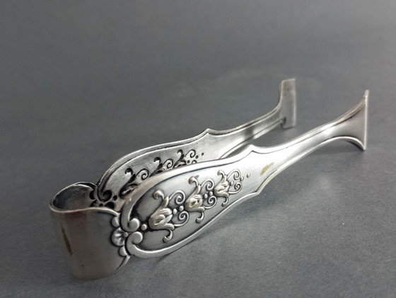 Image 1 of Argentor Wien Art Nouveau/Art Deco Silver-Plated Sugar Tongs CCA 1900