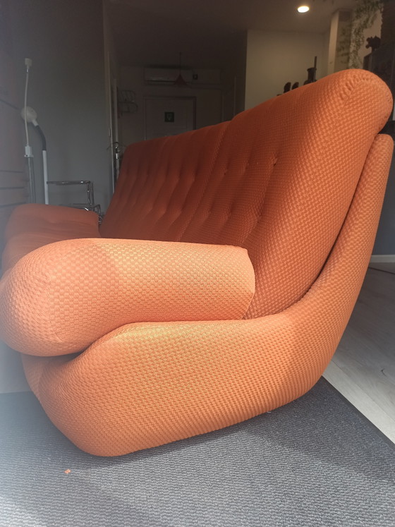 Image 1 of Jitona Atlantis 3-seater designer sofa in orange – very good condition