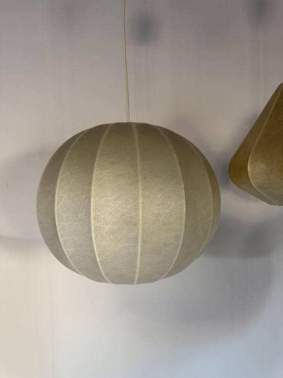 Image 1 of 3x lampade bozzolo vintage, Goldkant Leuchten '60