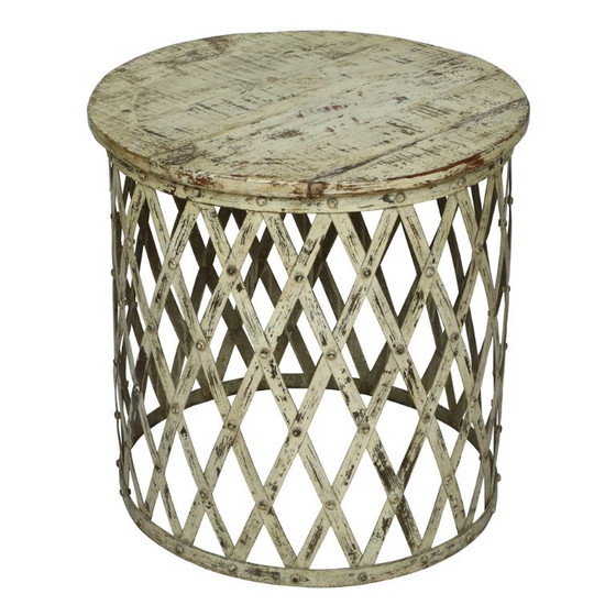 Metal Coffee table with wooden top (photo 5 of 6)