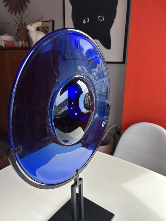 Image 1 of Murano glazen schijf op voet Object Schijf