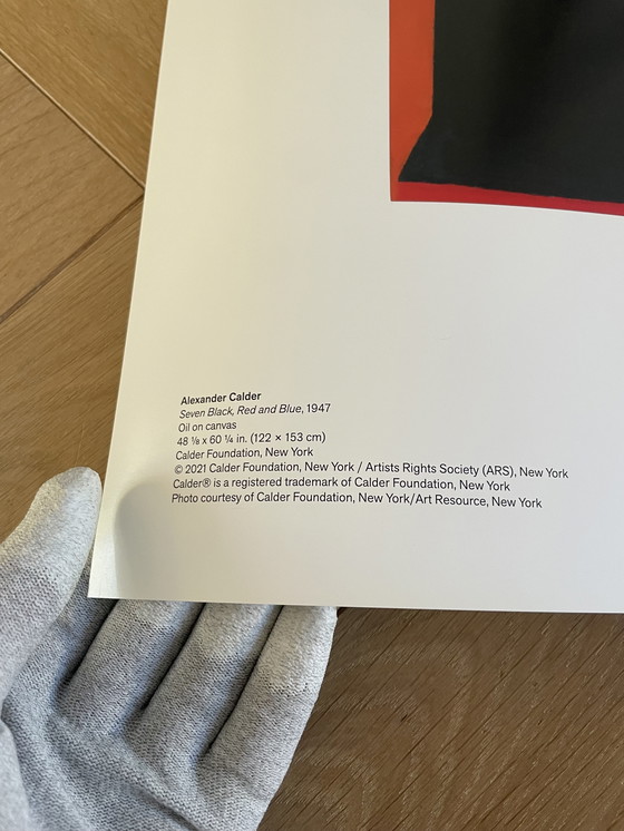 Image 1 of Alexander Calder (1898-1976), Pablo Picasso (1881-1973), Zeven zwart, rood en blauw, 1947, Copyright 2021 Calder Foundation