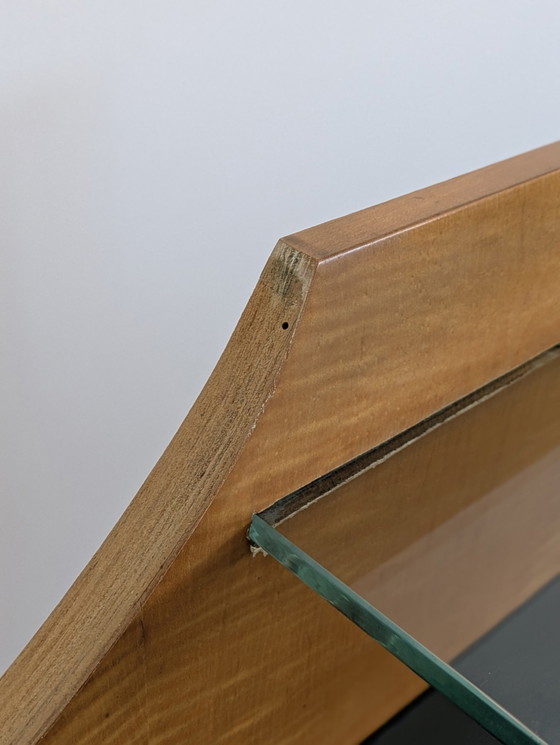 Image 1 of Commode - Laiton, verre, bois - Commode et table de chevet