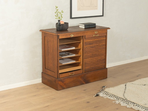 Art Deco rolluikkast – archiefkasten, Wood, Brass (photo 2 of 14)