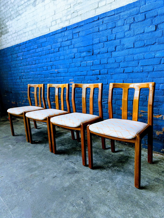Image 1 of Dyrlund vintage teak chairs - Denmark