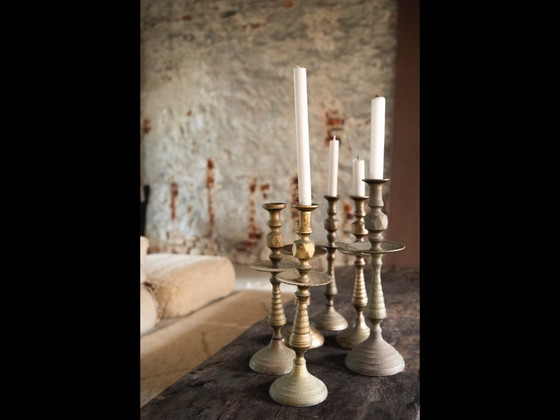 Image 1 of Heavy copper handmade Moroccan Candle Holder Marrakech Bohemian