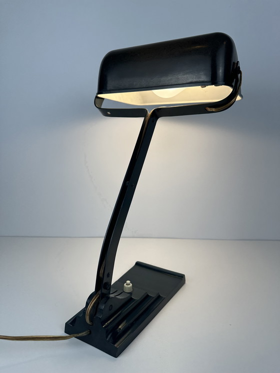 Image 1 of Originale Erpé-Notarlampe – Modell 52 – Bakelit und Gusseisen