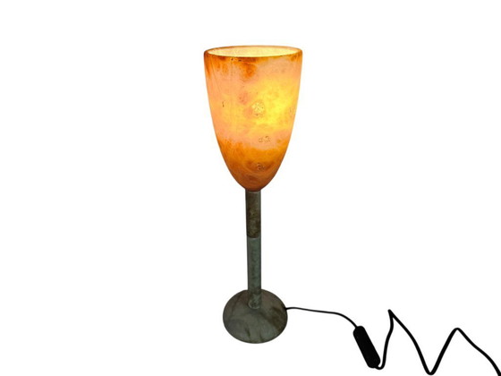 Image 1 of Pegasam - Kelklamp - albast - Spanje  - 3e kwart 20e eeuw