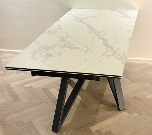 MARVELOUS Uitschuifbare Eettafel | Italiaans Keramiek | 180-260cm