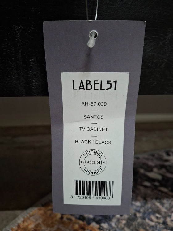 Image 1 of Mueble de TV de madera de mango con base de metal, nuevo