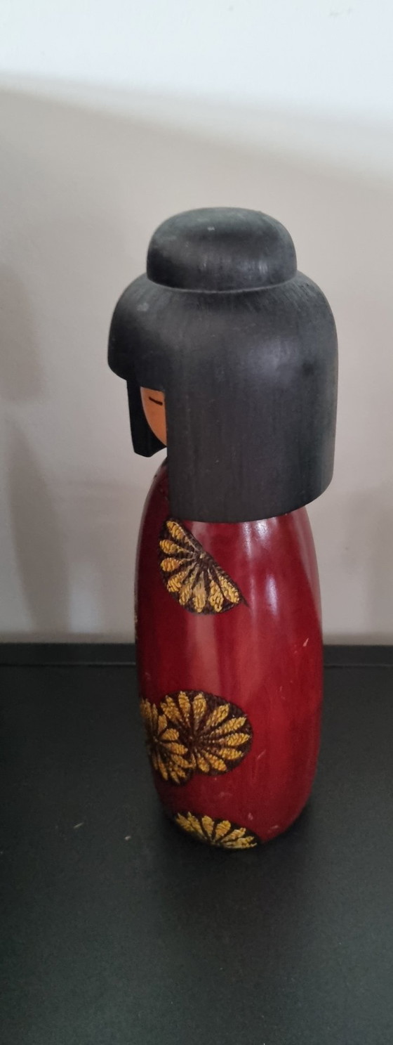 Rara Kokeshi Vintage di Shōden – Oggetti decorativi, Legno (photo 4 of 6)