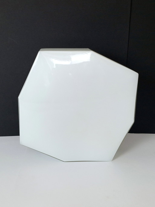 Vintage Flush Mount Deckenleuchte, Retro Glas Wand, Glas Sconces, Mid-Century Opalglas, Bauhaus-Stil Licht