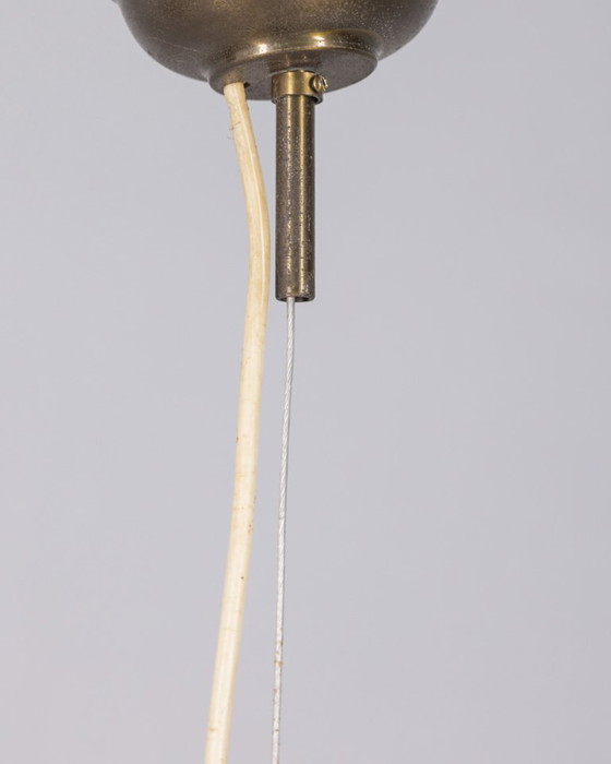 Image 1 of Vintage 1960s chandelier in metal and Murano glass, Italian design