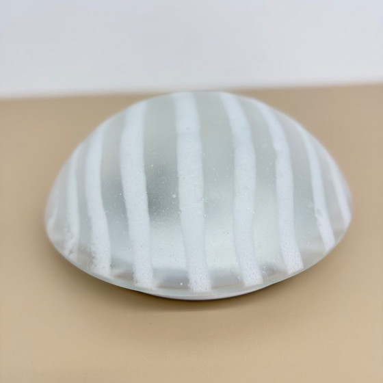 Image 1 of Lampada da parete/soffitto in vetro "zebra" di Peil & Putzler, anni '70, Germania.