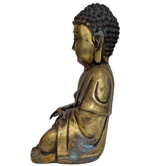 Old Chinese Bronze Shakyamuni Buddha – Early 20th Century – Decorative Objects (photo 7 of 9)
