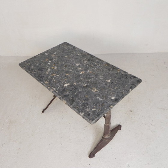 Bistro table with marble top on a cast iron frame, 1930s – Dining tables (photo 2 of 24)