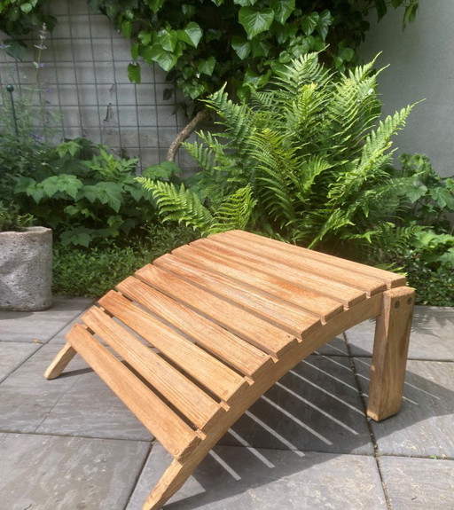 Poggiapiedi classico in teak Teak&Garden di alta qualità