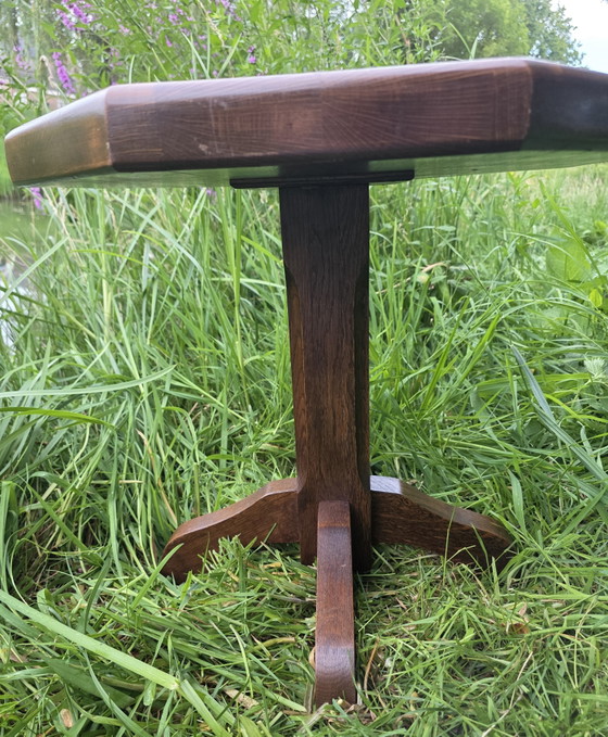 Image 1 of Tavolino vintage ottagonale in rovere massello