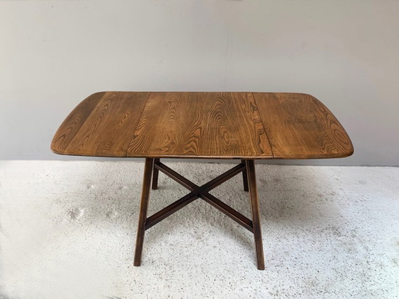 Image 1 of Ercol 1950’s ‘Old Colonial 377” Blue Label Drop Leaf Table